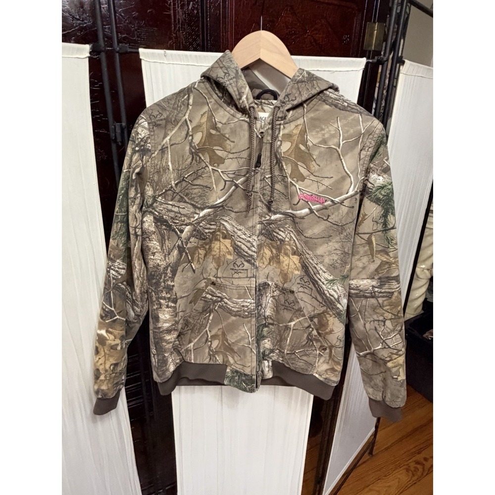 Magellan Outdoors Women's Realtree Xtra Camo Hooded Hunting Jacket Size L